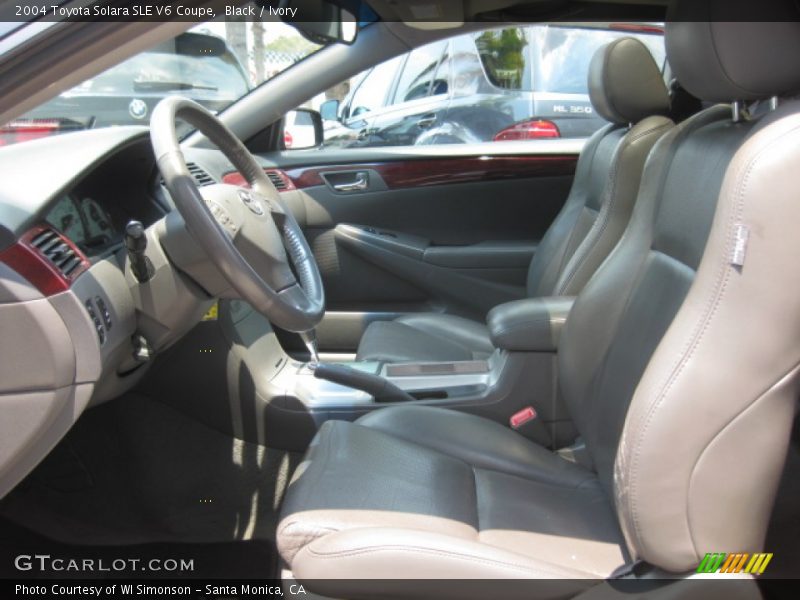 Black / Ivory 2004 Toyota Solara SLE V6 Coupe
