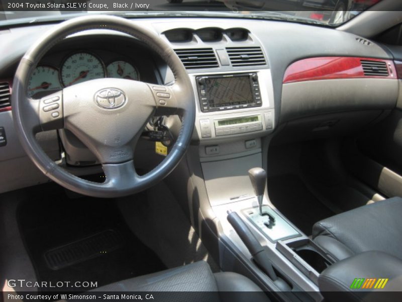 Black / Ivory 2004 Toyota Solara SLE V6 Coupe