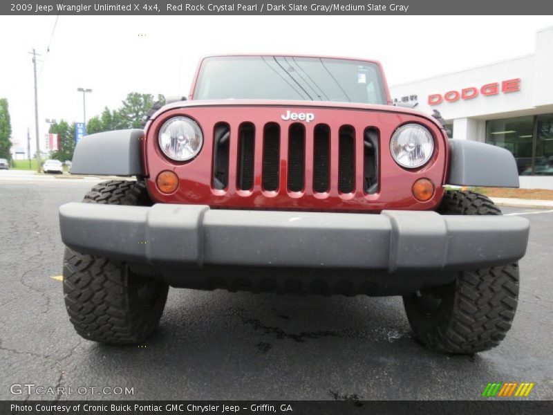 Red Rock Crystal Pearl / Dark Slate Gray/Medium Slate Gray 2009 Jeep Wrangler Unlimited X 4x4