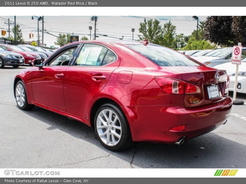 Matador Red Mica / Black 2011 Lexus IS 250 AWD