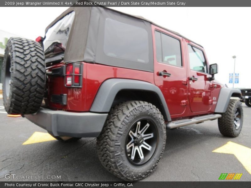 Red Rock Crystal Pearl / Dark Slate Gray/Medium Slate Gray 2009 Jeep Wrangler Unlimited X 4x4