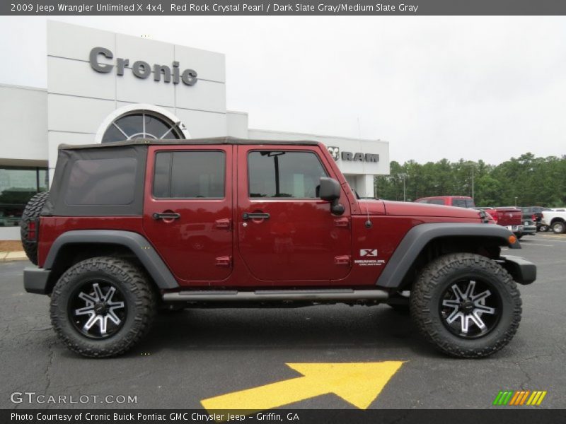 Red Rock Crystal Pearl / Dark Slate Gray/Medium Slate Gray 2009 Jeep Wrangler Unlimited X 4x4