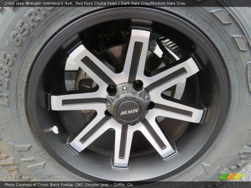 Red Rock Crystal Pearl / Dark Slate Gray/Medium Slate Gray 2009 Jeep Wrangler Unlimited X 4x4