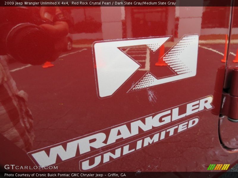 Red Rock Crystal Pearl / Dark Slate Gray/Medium Slate Gray 2009 Jeep Wrangler Unlimited X 4x4