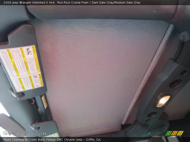 Red Rock Crystal Pearl / Dark Slate Gray/Medium Slate Gray 2009 Jeep Wrangler Unlimited X 4x4
