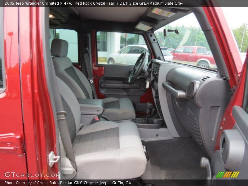 Red Rock Crystal Pearl / Dark Slate Gray/Medium Slate Gray 2009 Jeep Wrangler Unlimited X 4x4