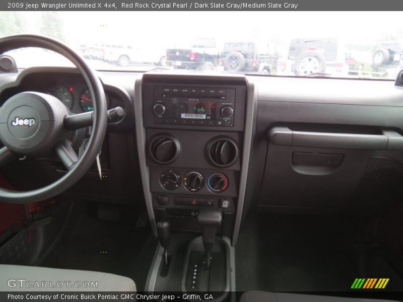 Red Rock Crystal Pearl / Dark Slate Gray/Medium Slate Gray 2009 Jeep Wrangler Unlimited X 4x4
