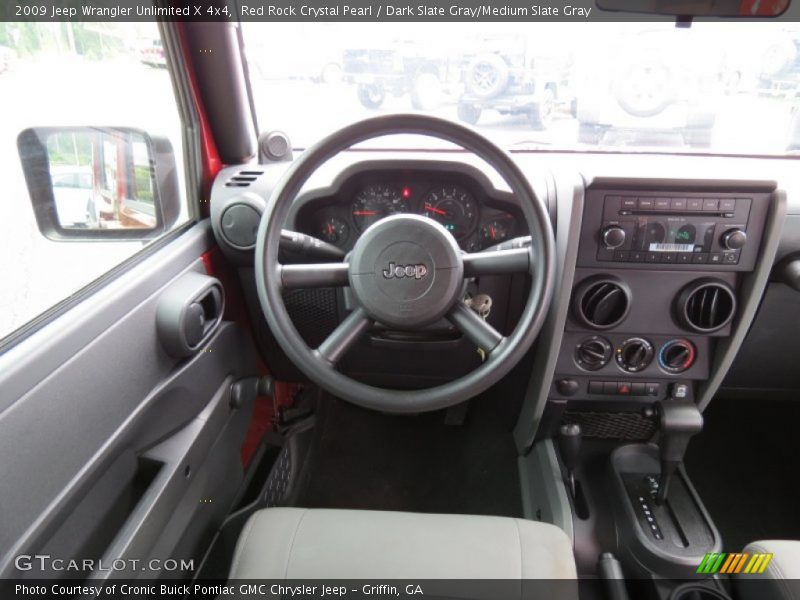 Red Rock Crystal Pearl / Dark Slate Gray/Medium Slate Gray 2009 Jeep Wrangler Unlimited X 4x4