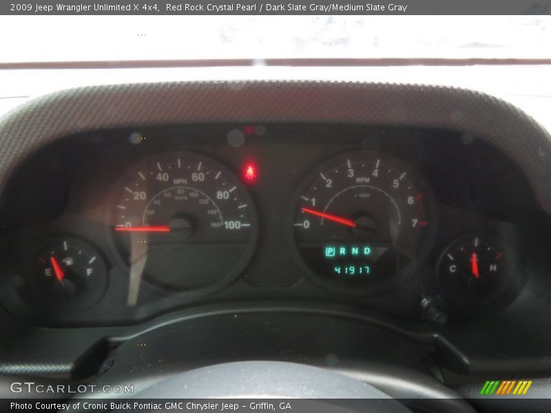 Red Rock Crystal Pearl / Dark Slate Gray/Medium Slate Gray 2009 Jeep Wrangler Unlimited X 4x4