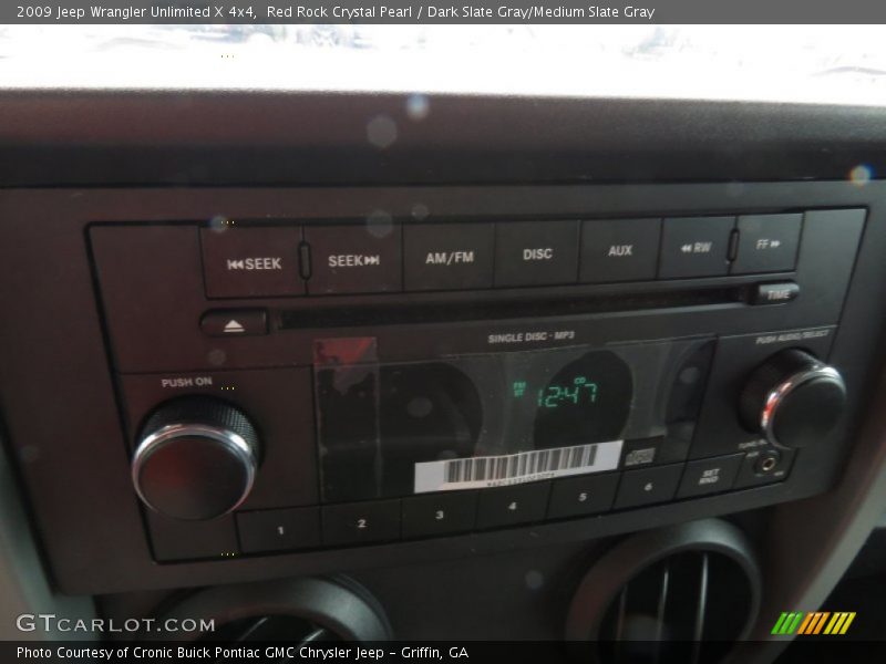 Red Rock Crystal Pearl / Dark Slate Gray/Medium Slate Gray 2009 Jeep Wrangler Unlimited X 4x4