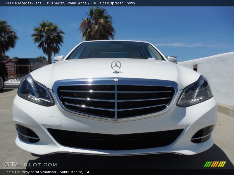 Polar White / Silk Beige/Espresso Brown 2014 Mercedes-Benz E 350 Sedan