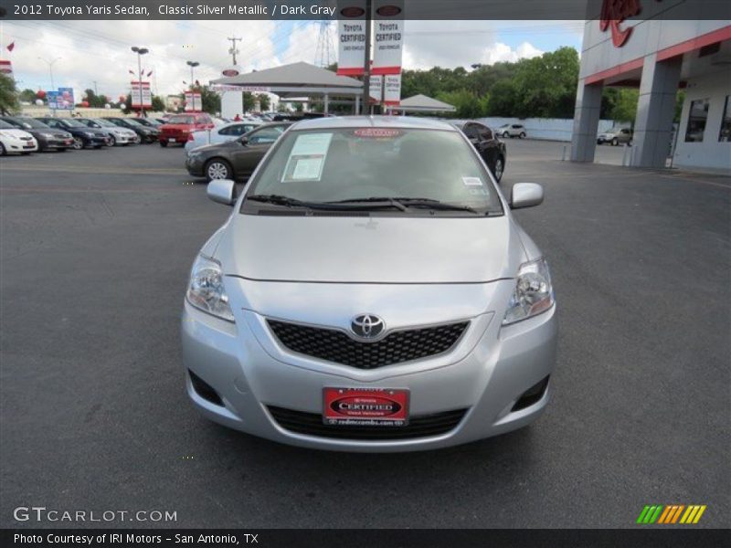 Classic Silver Metallic / Dark Gray 2012 Toyota Yaris Sedan