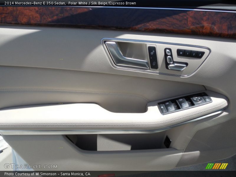 Polar White / Silk Beige/Espresso Brown 2014 Mercedes-Benz E 350 Sedan