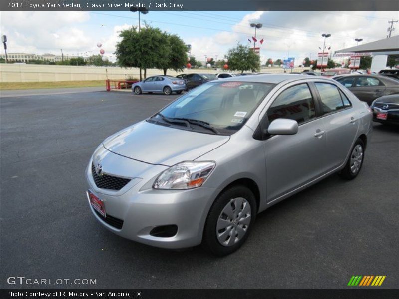 Classic Silver Metallic / Dark Gray 2012 Toyota Yaris Sedan