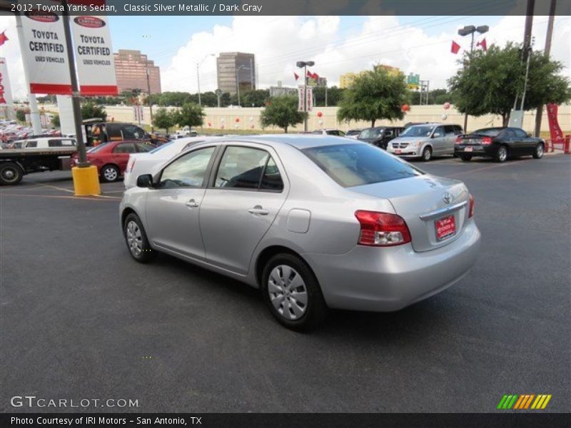 Classic Silver Metallic / Dark Gray 2012 Toyota Yaris Sedan