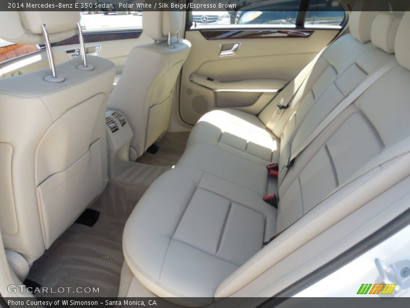 Polar White / Silk Beige/Espresso Brown 2014 Mercedes-Benz E 350 Sedan