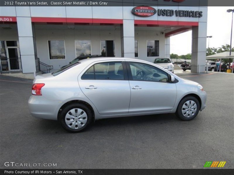 Classic Silver Metallic / Dark Gray 2012 Toyota Yaris Sedan