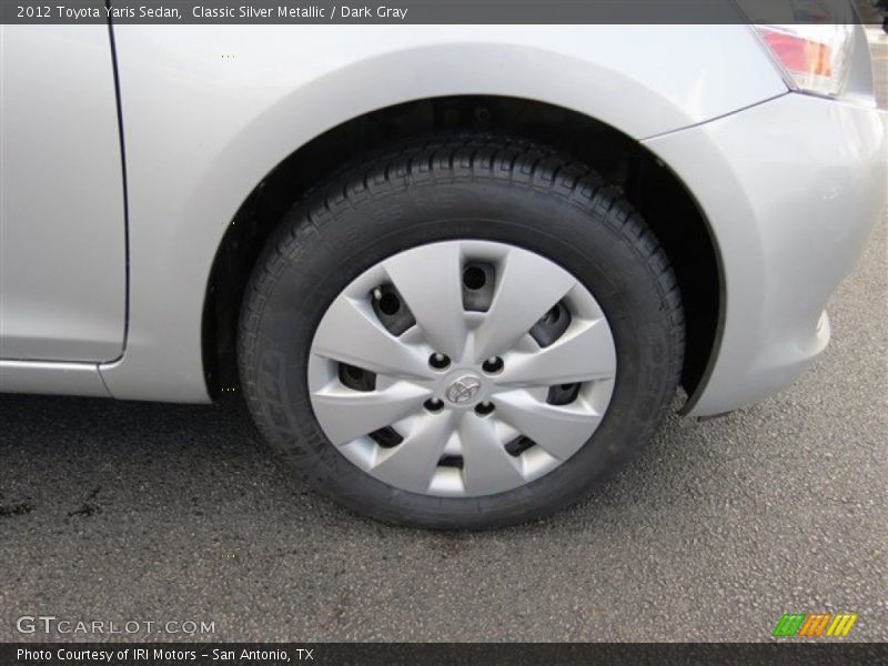 Classic Silver Metallic / Dark Gray 2012 Toyota Yaris Sedan