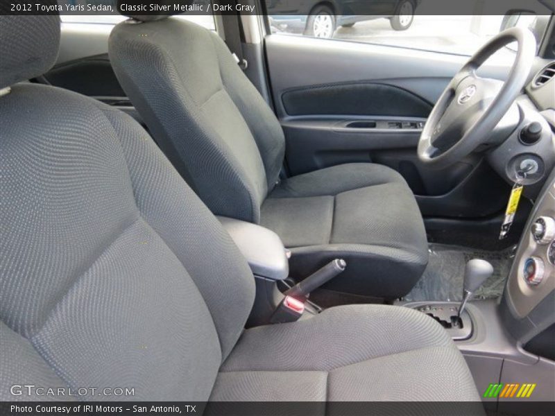 Classic Silver Metallic / Dark Gray 2012 Toyota Yaris Sedan
