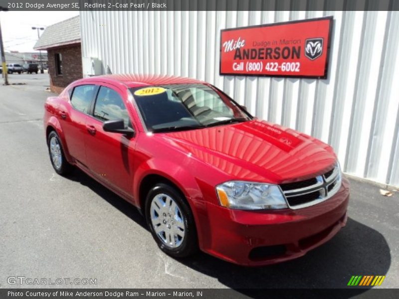 Redline 2-Coat Pearl / Black 2012 Dodge Avenger SE