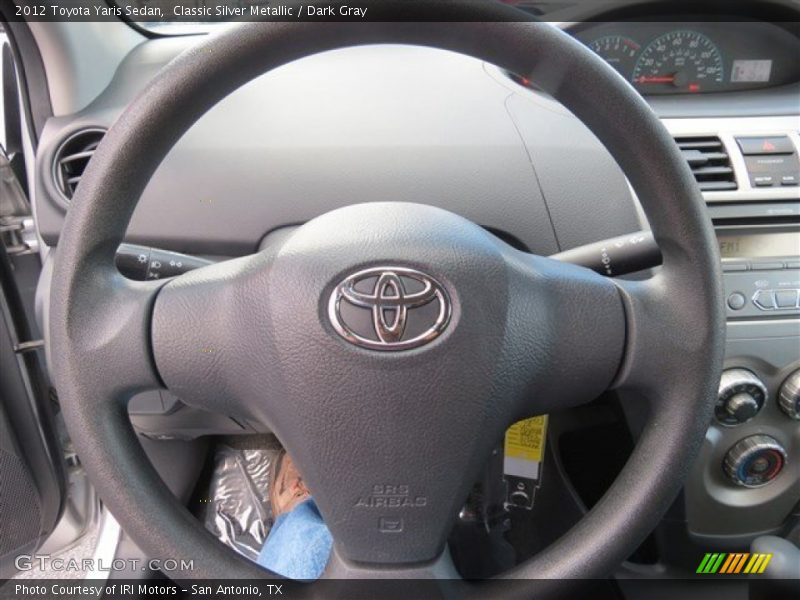 Classic Silver Metallic / Dark Gray 2012 Toyota Yaris Sedan