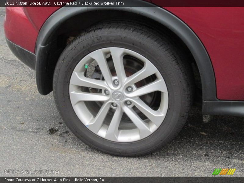 Cayenne Red / Black/Red w/Silver Trim 2011 Nissan Juke SL AWD