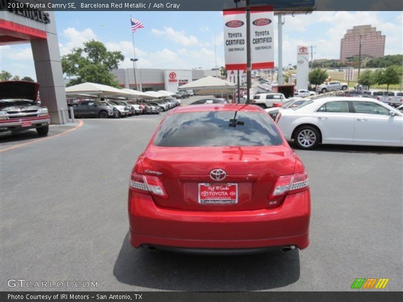 Barcelona Red Metallic / Ash Gray 2010 Toyota Camry SE