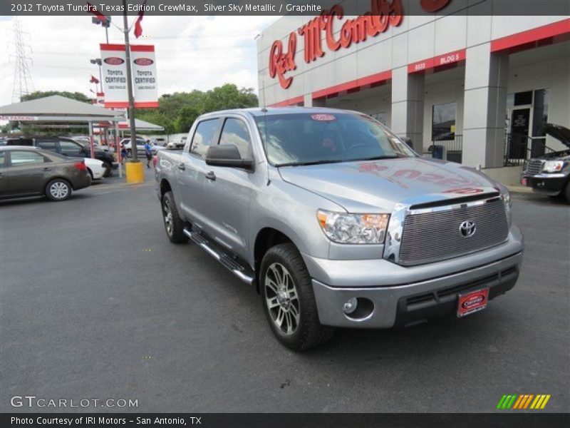 Silver Sky Metallic / Graphite 2012 Toyota Tundra Texas Edition CrewMax