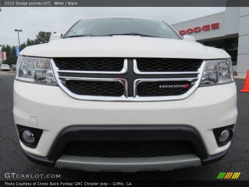 White / Black 2013 Dodge Journey SXT