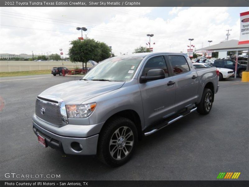 Silver Sky Metallic / Graphite 2012 Toyota Tundra Texas Edition CrewMax