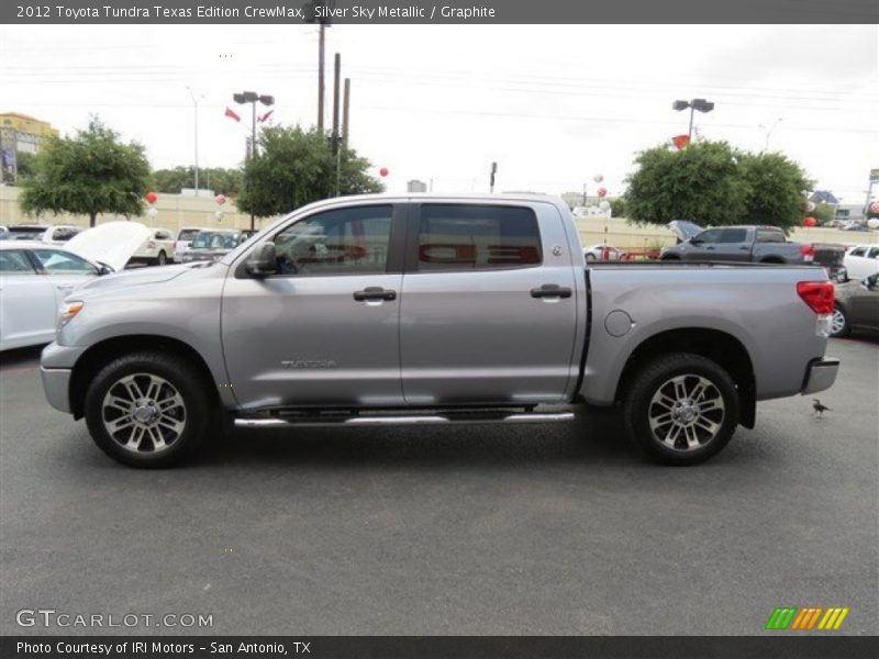 Silver Sky Metallic / Graphite 2012 Toyota Tundra Texas Edition CrewMax
