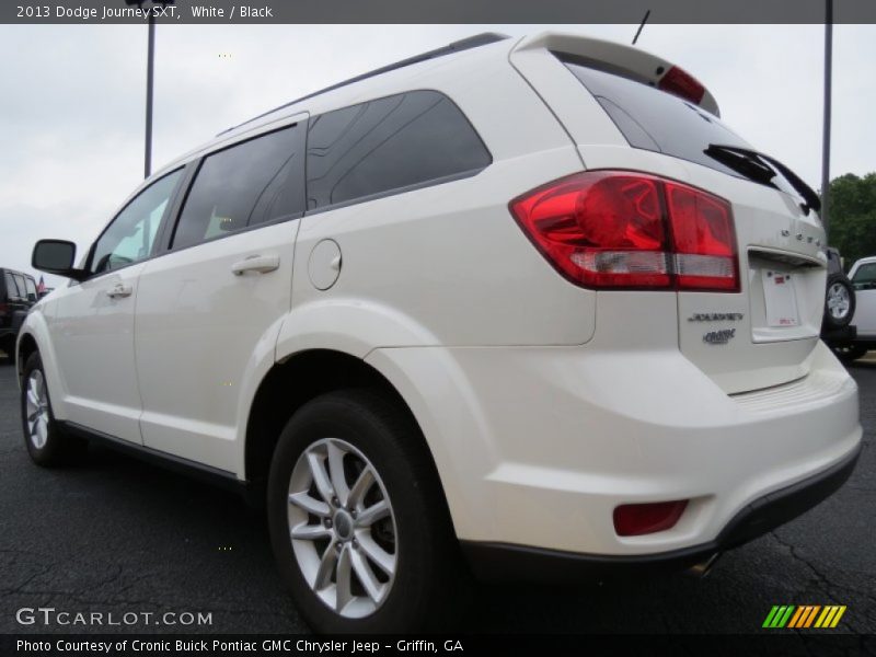 White / Black 2013 Dodge Journey SXT