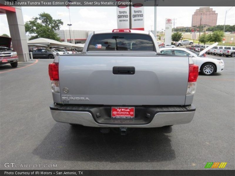 Silver Sky Metallic / Graphite 2012 Toyota Tundra Texas Edition CrewMax