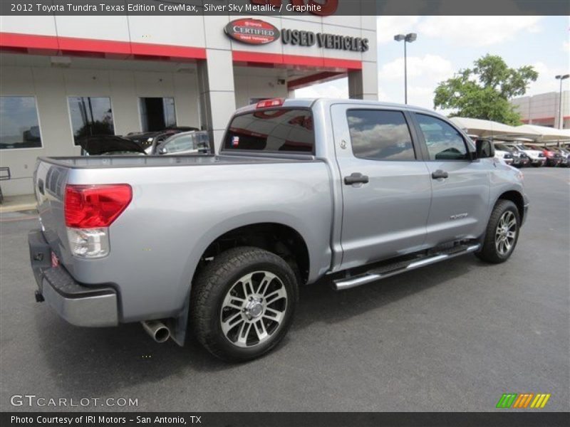 Silver Sky Metallic / Graphite 2012 Toyota Tundra Texas Edition CrewMax