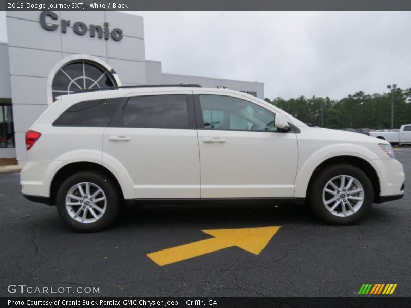 White / Black 2013 Dodge Journey SXT