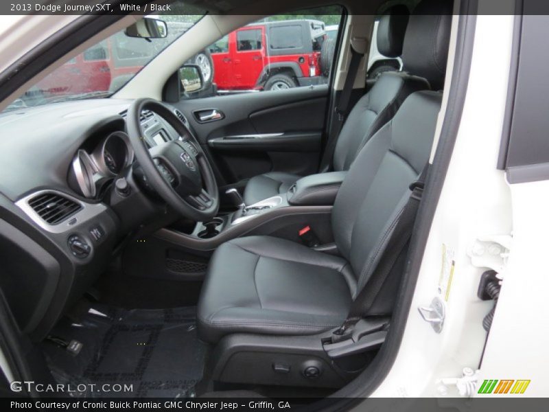 White / Black 2013 Dodge Journey SXT
