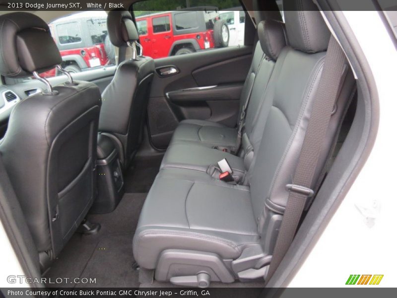 White / Black 2013 Dodge Journey SXT