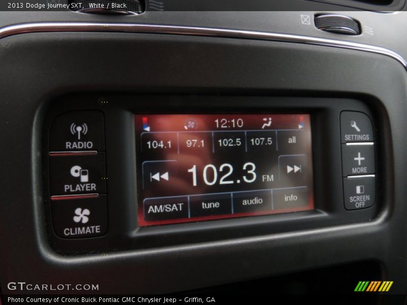 White / Black 2013 Dodge Journey SXT