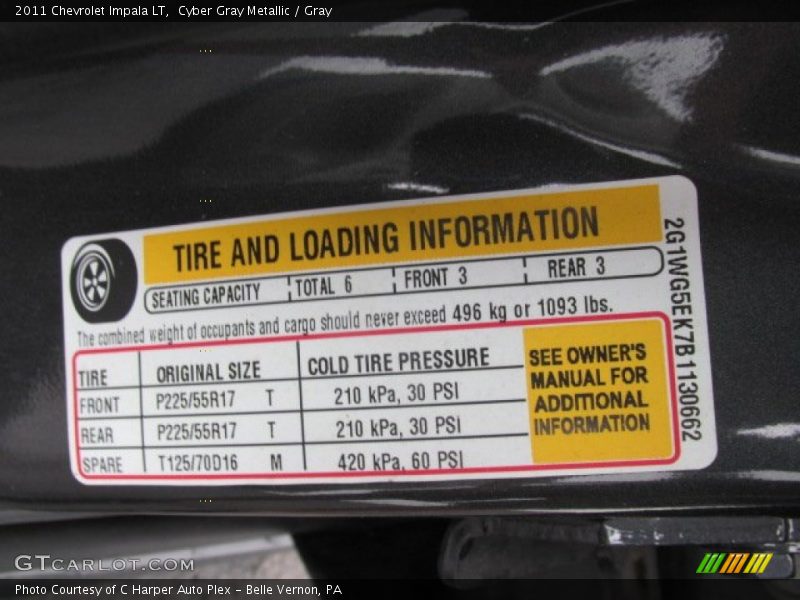 Cyber Gray Metallic / Gray 2011 Chevrolet Impala LT