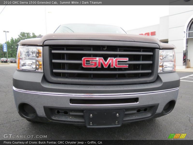 Summit White / Dark Titanium 2010 GMC Sierra 1500 Extended Cab