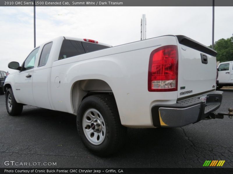 Summit White / Dark Titanium 2010 GMC Sierra 1500 Extended Cab