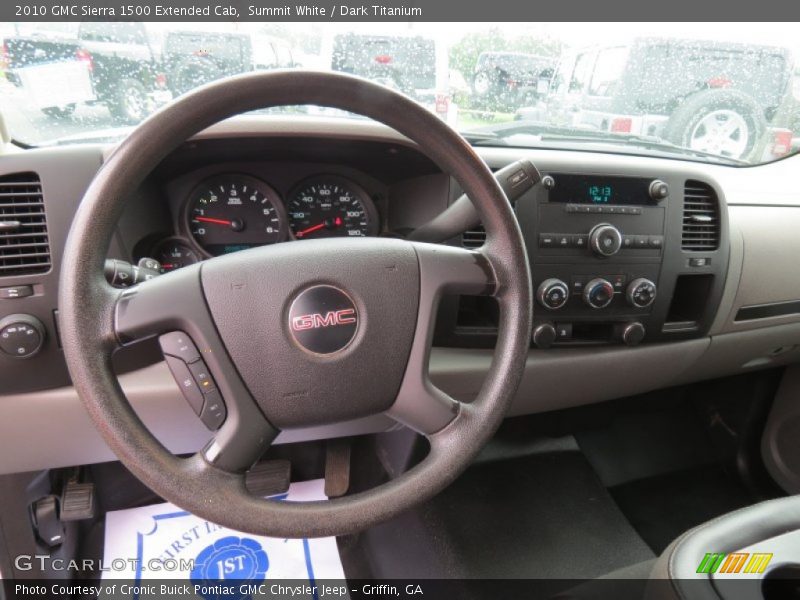 Summit White / Dark Titanium 2010 GMC Sierra 1500 Extended Cab