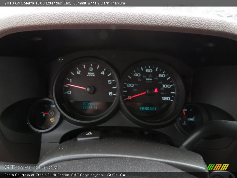 Summit White / Dark Titanium 2010 GMC Sierra 1500 Extended Cab