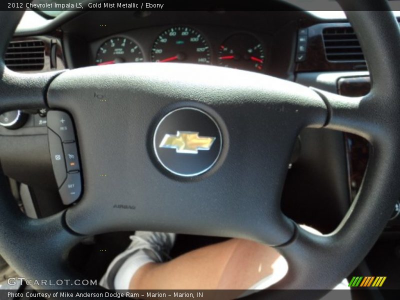 Gold Mist Metallic / Ebony 2012 Chevrolet Impala LS