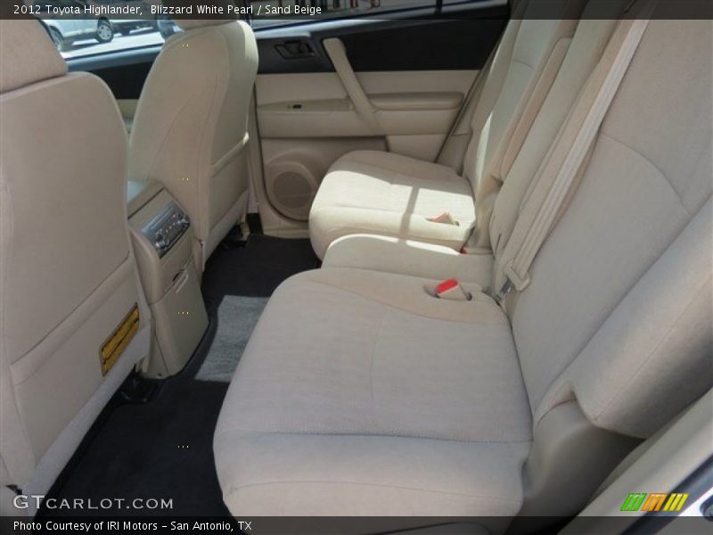 Blizzard White Pearl / Sand Beige 2012 Toyota Highlander