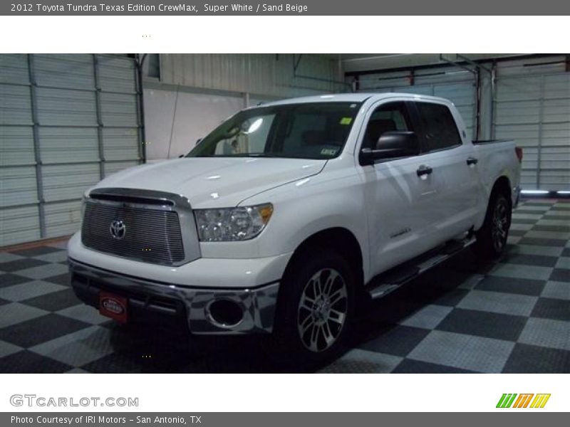 Super White / Sand Beige 2012 Toyota Tundra Texas Edition CrewMax