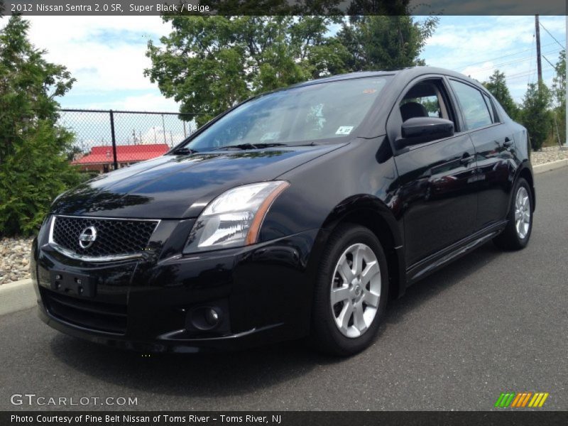 Super Black / Beige 2012 Nissan Sentra 2.0 SR