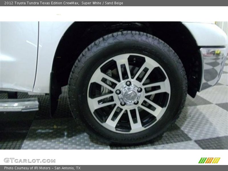 Super White / Sand Beige 2012 Toyota Tundra Texas Edition CrewMax