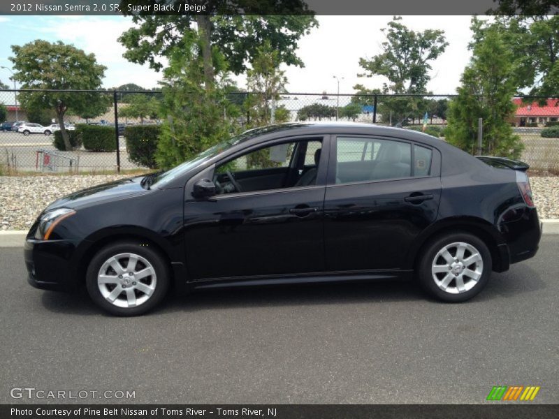 Super Black / Beige 2012 Nissan Sentra 2.0 SR