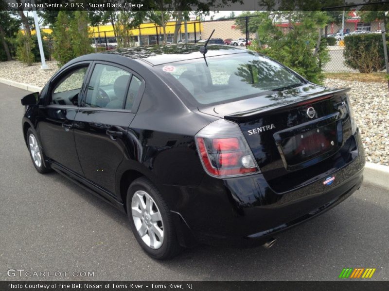 Super Black / Beige 2012 Nissan Sentra 2.0 SR